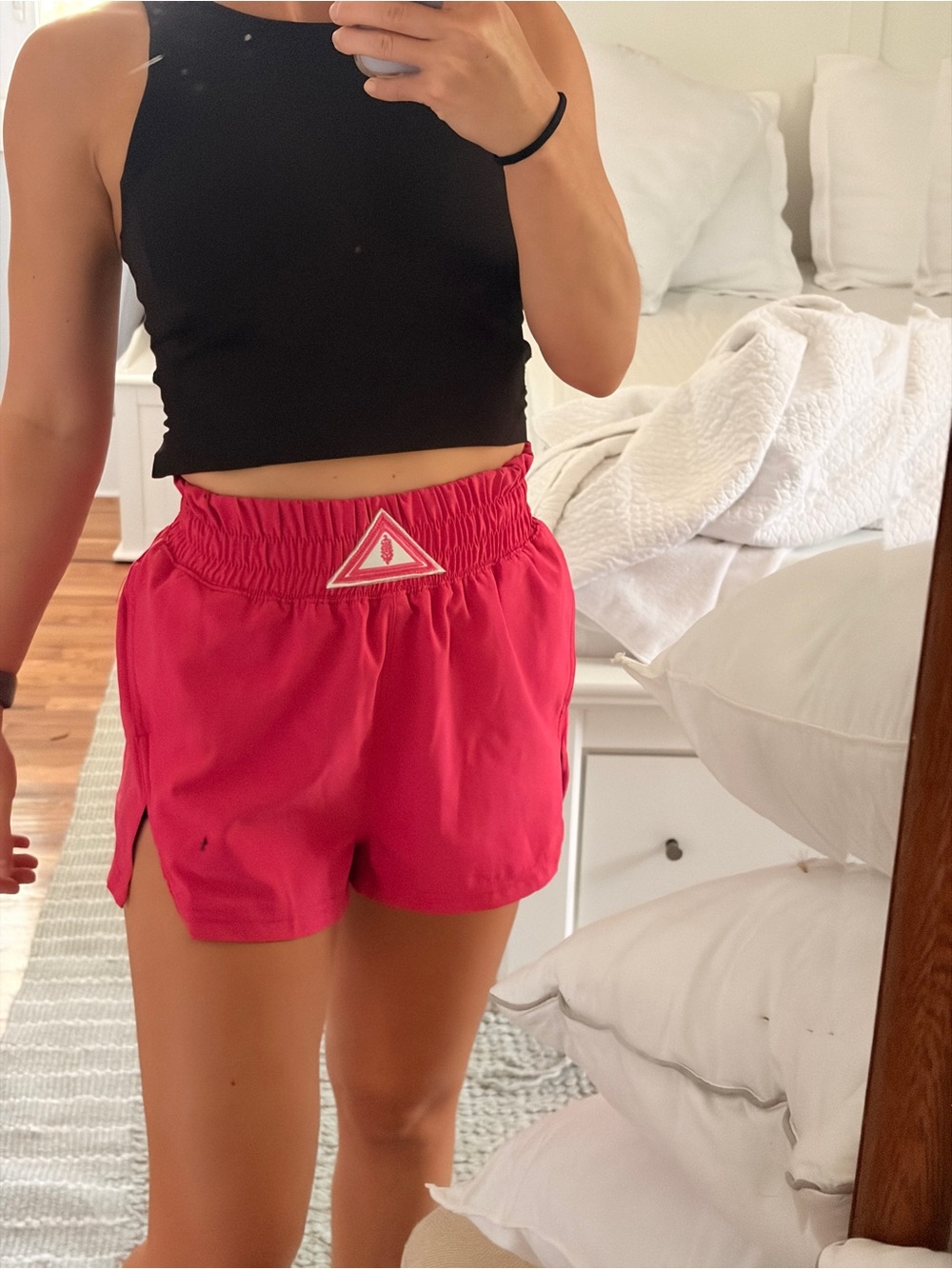 Free People Movement Hot Pink Women's Athletic Shorts Elastic Waist XS